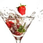 Erdbeeren und Alkohol