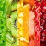 Entzündungshemmende Ernährung / Entzündungshemmende Lebensmittel / Farbenfrohes Obst und Gemüse mit entzündungshemmenden Inhaltsstoffen