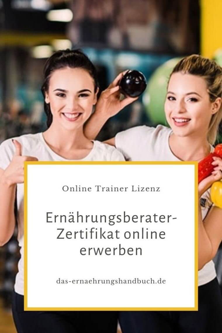 Ernährungsberater, Online Trainer Lizenz