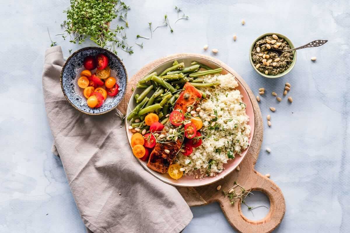 Healthy dish with Quinoa