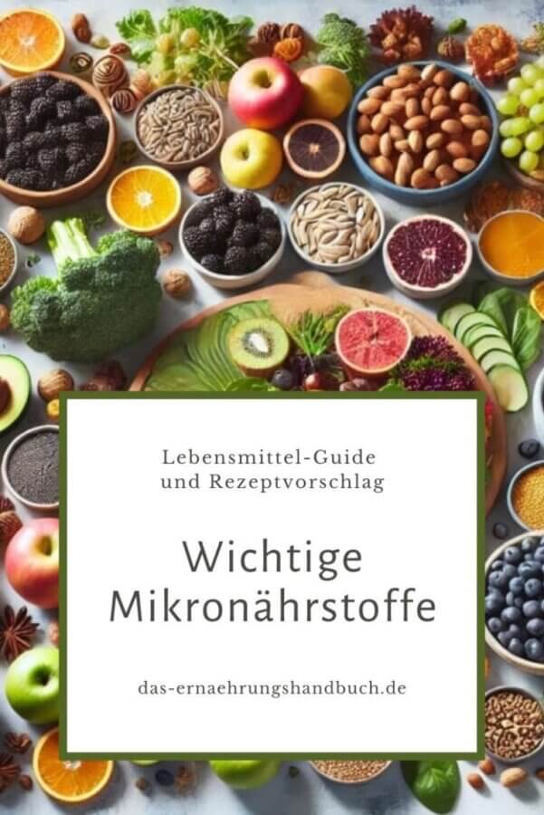 Wichtige Mikronährstoffe: Lebensmittel-Guide und Rezeptvorschlag
