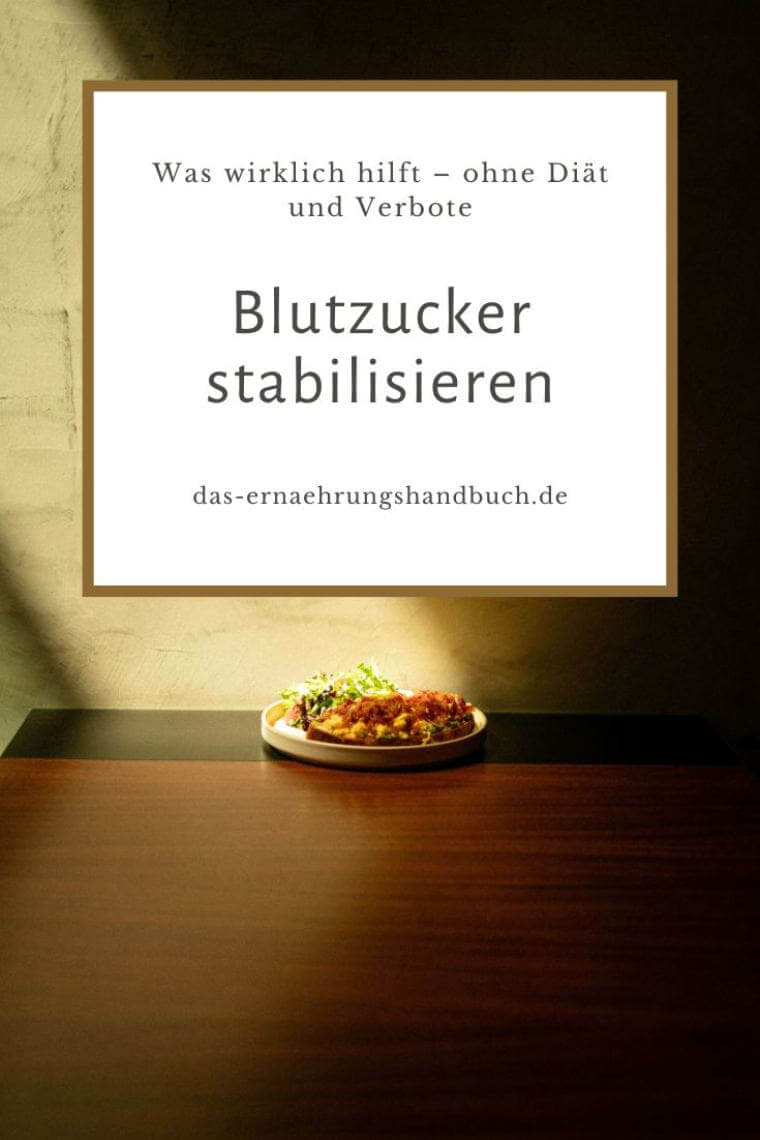 Blutzucker stabilisieren