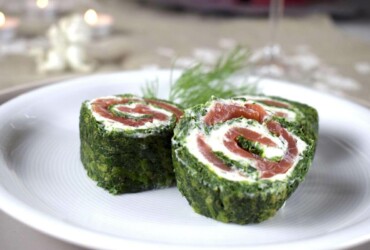Lachs-Spinat-Rolle Lachs-Spinat-Rolle