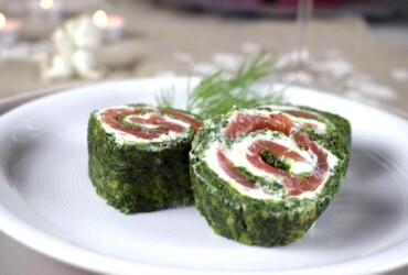 Lachs-Spinat-Rolle Lachs-Spinat-Rolle
