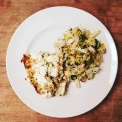 Fertig :-) Zucchini-Käse-Kuchen